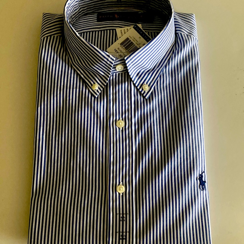 Ralph Lauren dress shirt with long sleeves.